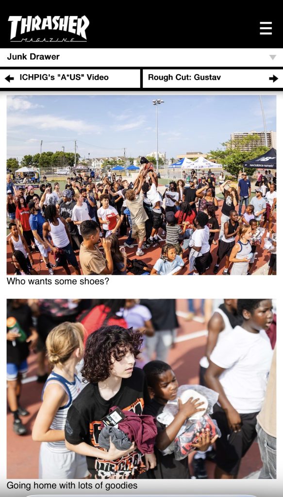 Skateboarders and community members at Skate AC Uptown Takeover 2026 in Atlantic City