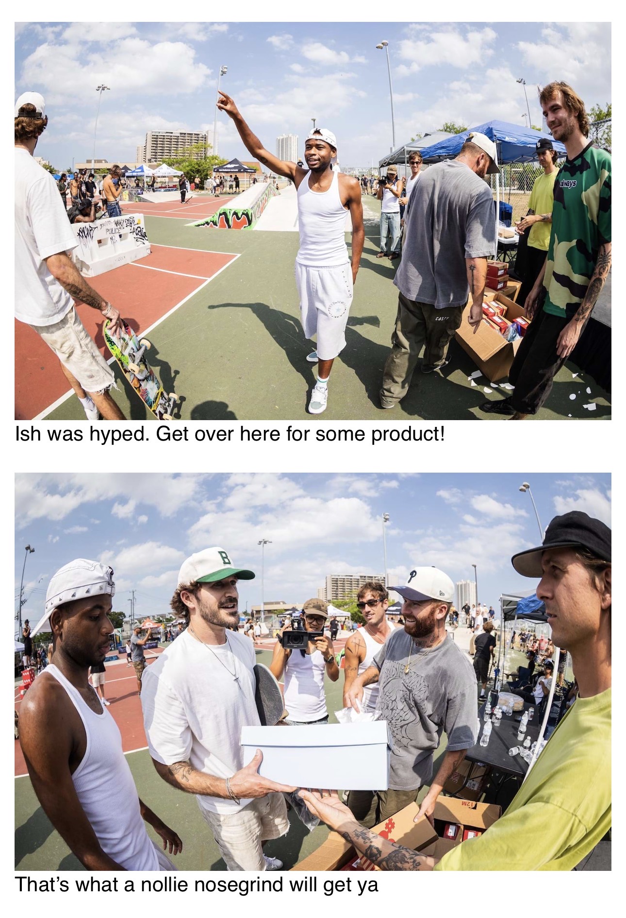 Skateboarders and community members at Skate AC Uptown Takeover 2026 in Atlantic City