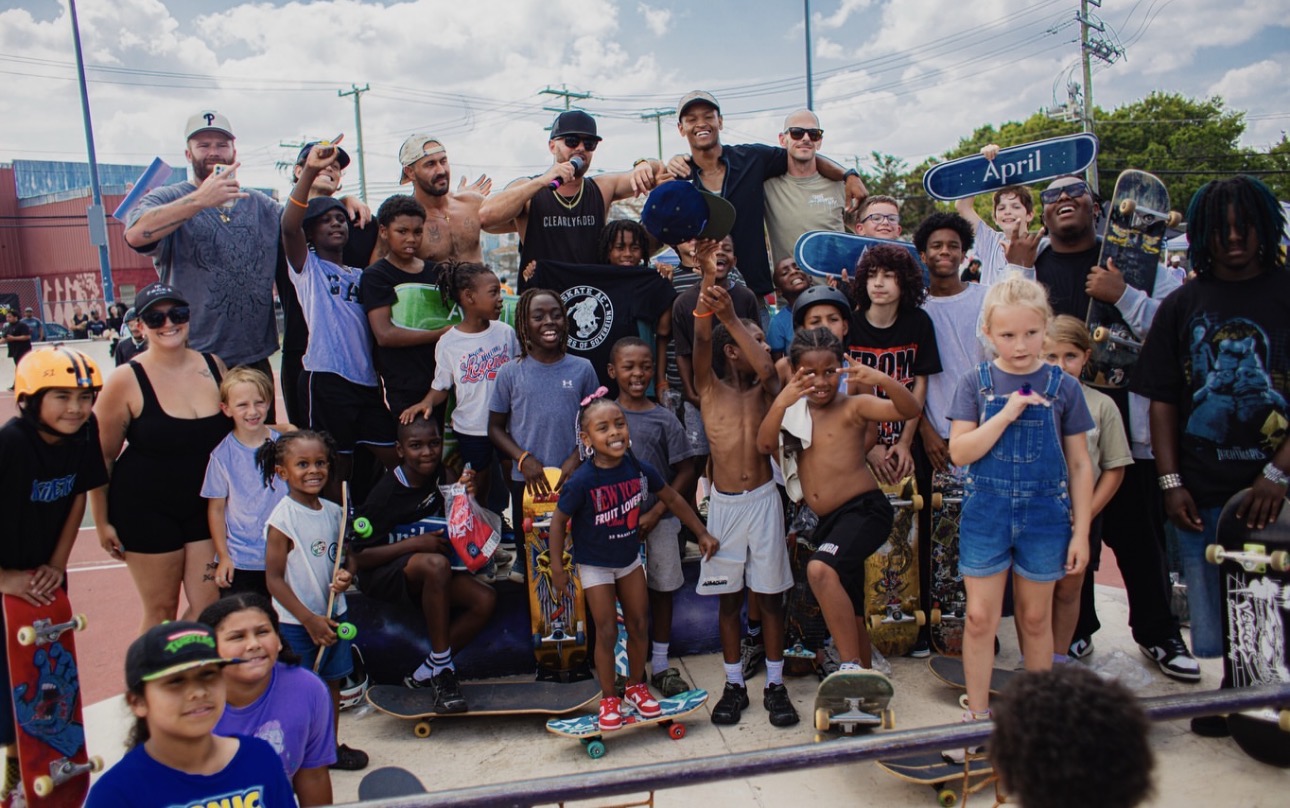 Skateboarders and community members at Skate AC Uptown Takeover 2026 in Atlantic City